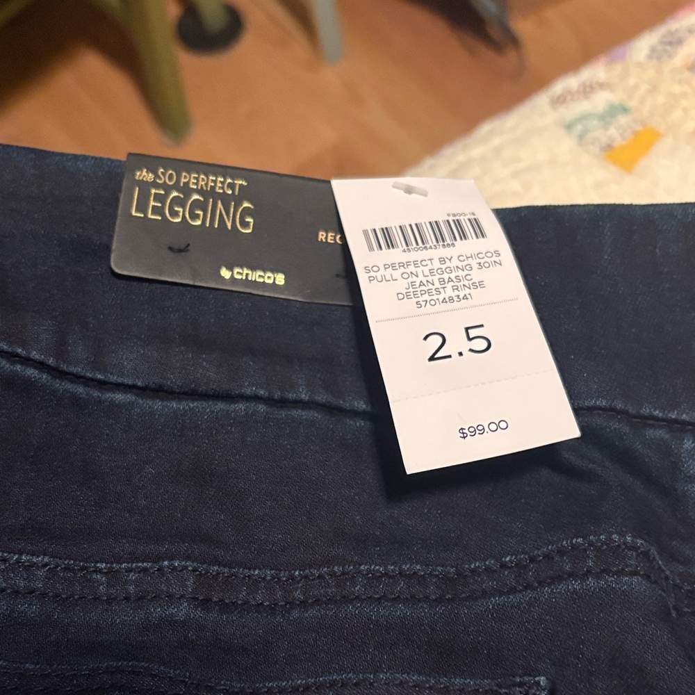 Chico's Navy Blue Jeggings